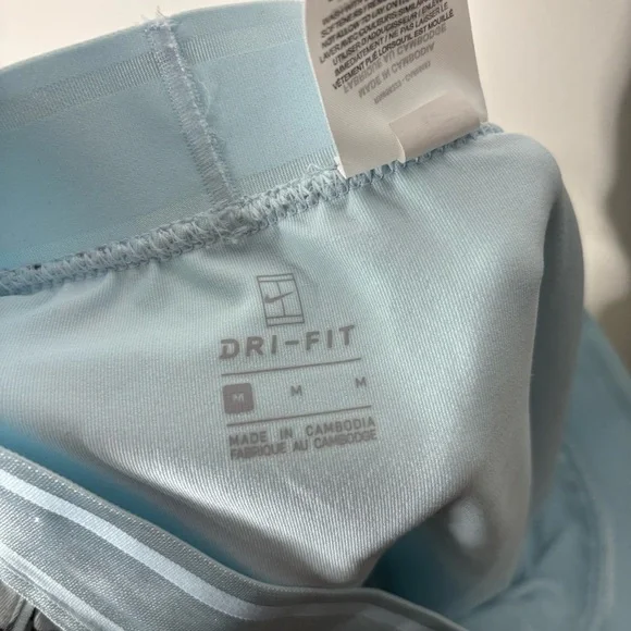 Nike Court Dri Fit Checkered Skirt Skort 2 in 1 Shorts Mini Active - Picture 5 of 6